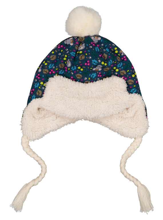 Gemusterte Schapka mit Pompon. GYITUBON / 19WI09Q2BON714