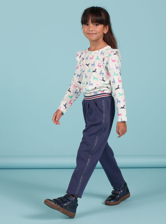 Kind Mädchen blau gefütterte Hose MAPLAPANT2 / 21W901O2PANC202