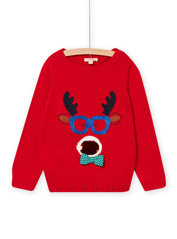 Ausgefallener Weihnachtspulli Kind Junge MONOPULMI / 21W902Q1D5QF518