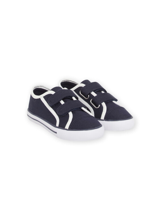 Marineblaue und weiße Turnschuhe für Kinder Junge NOTOILNAVY / 22KK3691D16070