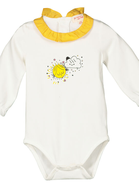 Langärmeliger Baby-Bodysuit für Mädchen FILIBOD / 19SG0921BOD001