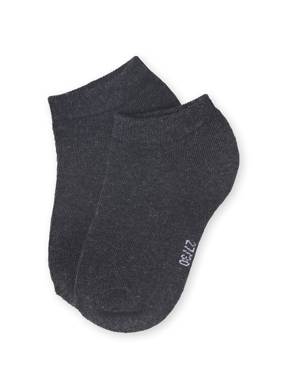Socken grau gesprenkelt Kind Junge LYOESSOQ2 / 21SI0264SOQ944