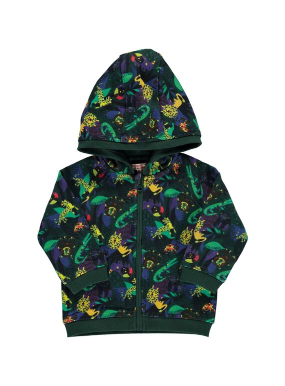 Baby boys' zipped hooded jacket DUVIOGIL / 18WG10H1GIL099