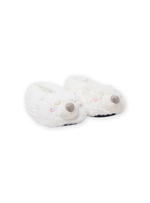 Weiße Bärenpantoffeln 3D Kind Mädchen MAPANTOUR3D / 21XK3532PTD000