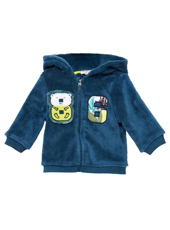 Kuschelweiche Babyweste mit Kapuze für Jungen JUCLOGIL / 20SG1011GIL716