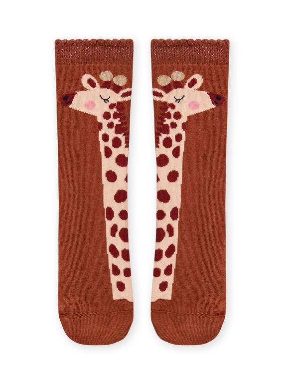 Kind Mädchen Giraffe Socken MYACOMCHO / 21WI01L1SOQ420