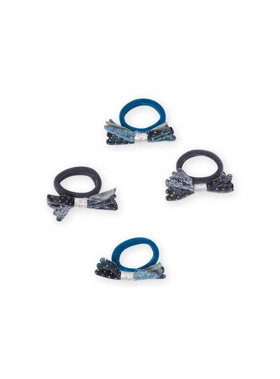 Lot von 4 sortierten elastischen Schleifen Kind Mädchen MYAPLAELA1 / 21WI01T3ELAC202