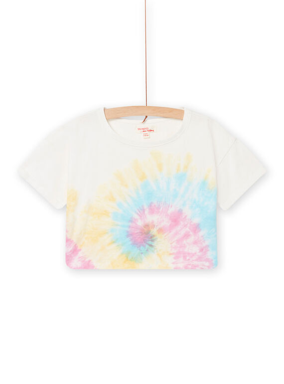 Weißes kurzärmeliges Fantasy-T-Shirt Kind Mädchen NAFICTI3 / 22S901U1TMC000