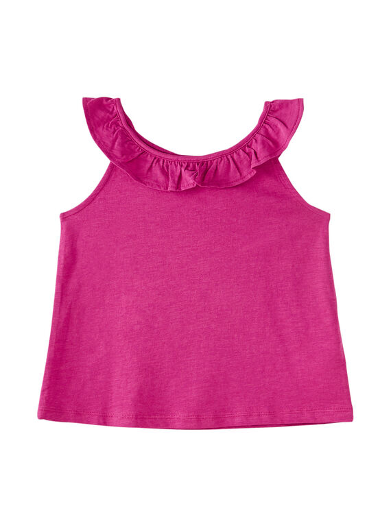 Rosafarbenes Tanktop mit gerafftem Ausschnitt JAJODEB5 / 20S901T6D27H700