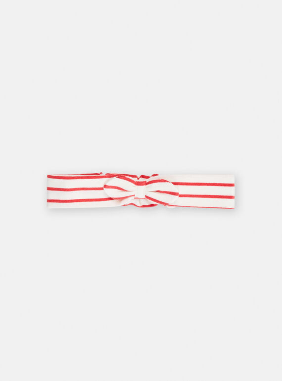 Rotes Stirnband mit Streifenmuster TOU2BAN / 24SF40I1BAN330