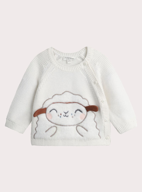 Strickjacke Geburt ecru  VOU1GIL1 / 24WF05C1GIL001