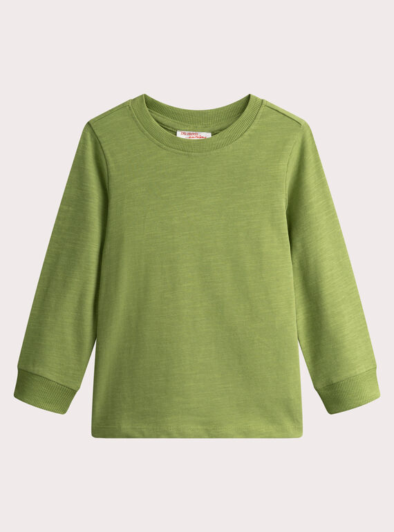 Grünes T-Shirt für Jungen  VOJOTIRIB1 / 24W902I7TML617