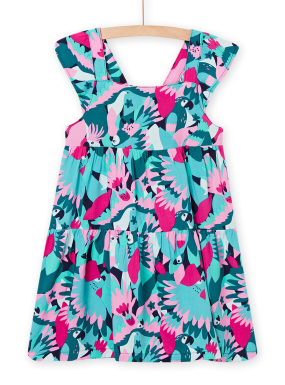 Saphirblaues und rosa Kleid für Kinder Mädchen NAJOROB7 / 22S901C5ROBC211