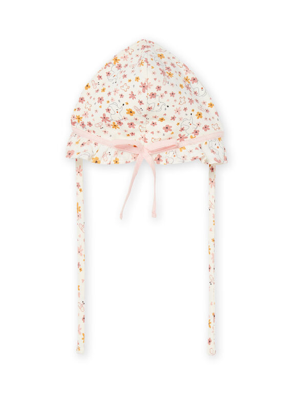 Weißer Hut mit Blumenmuster ROU2CHA / 23SF40I1CHA000