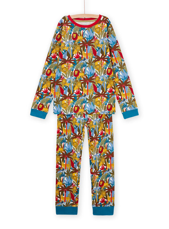 Langer Pyjama mit Savannen-Print PEGOPYJAOP / 22WH1211PYJ003