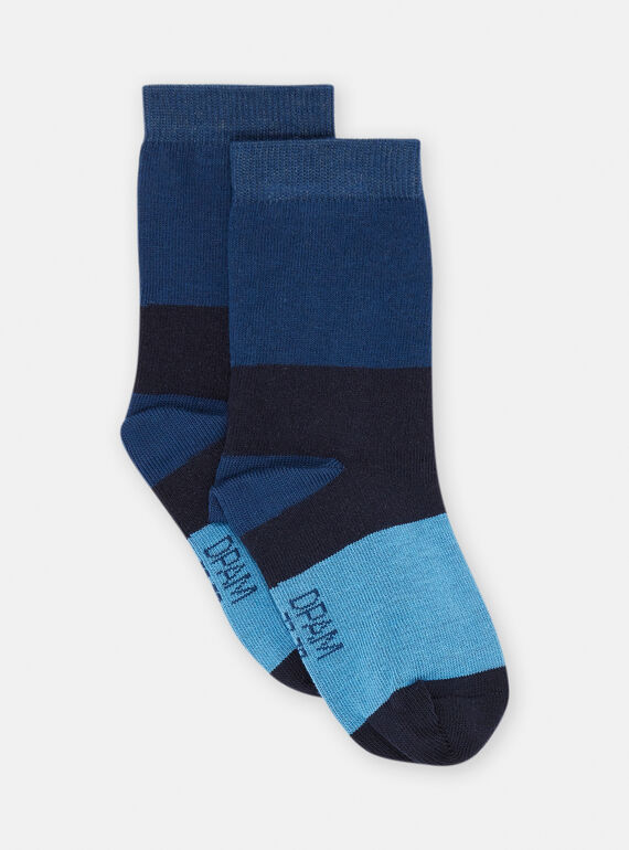 Blaue Socken mit Streifenmuster SYOJOCHOC1 / 23WI02M3SOQ622