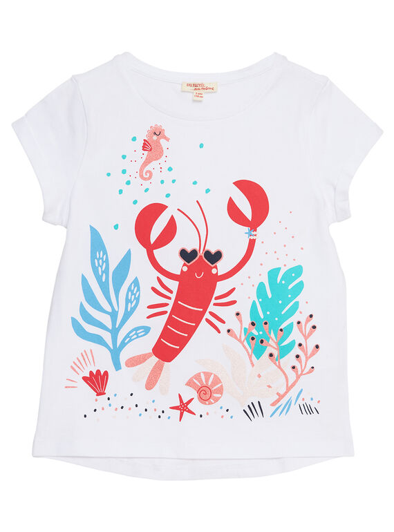 Kurzärmeliges T-Shirt, Hummeraufdruck JACEATI1 / 20S901N2TMC000