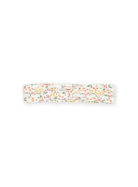 Weißes Stirnband mit Blumenprint RYIMAGBAN / 23SI09T1BAN001