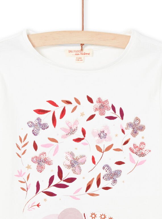 Baby Mädchen Langarm-Wende-T-Shirt Kirsche MACOMTEE1 / 21W901L1TML001