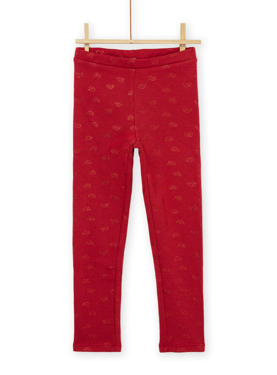 Leggings mit rotem Regenbogenprint PAJOLEG2 / 22W901C3PAN410