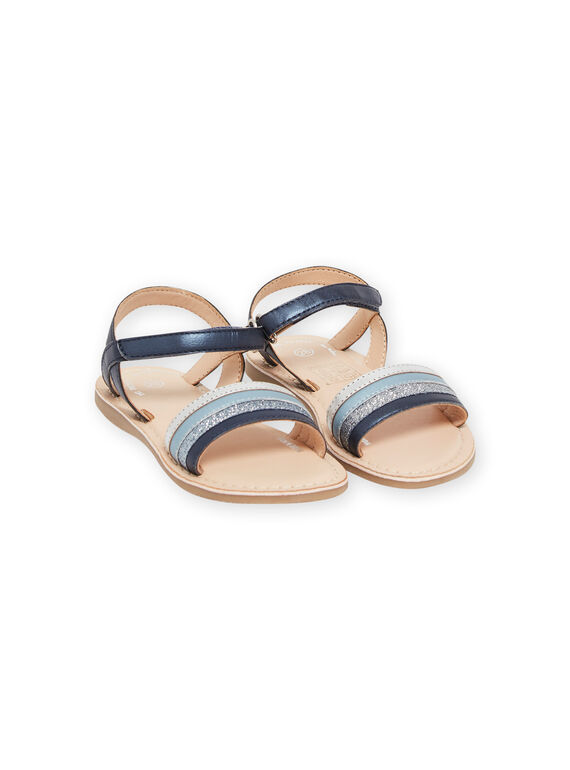 Marineblaue Sandalen Kind Mädchen NASANDJEANNE / 22KK3543D0E070