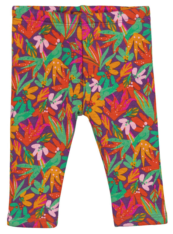 Bedruckte Leggings mit sehr weicher Innenseite Baby Mädchen GIVIOPAN / 19WG09R1PAN708