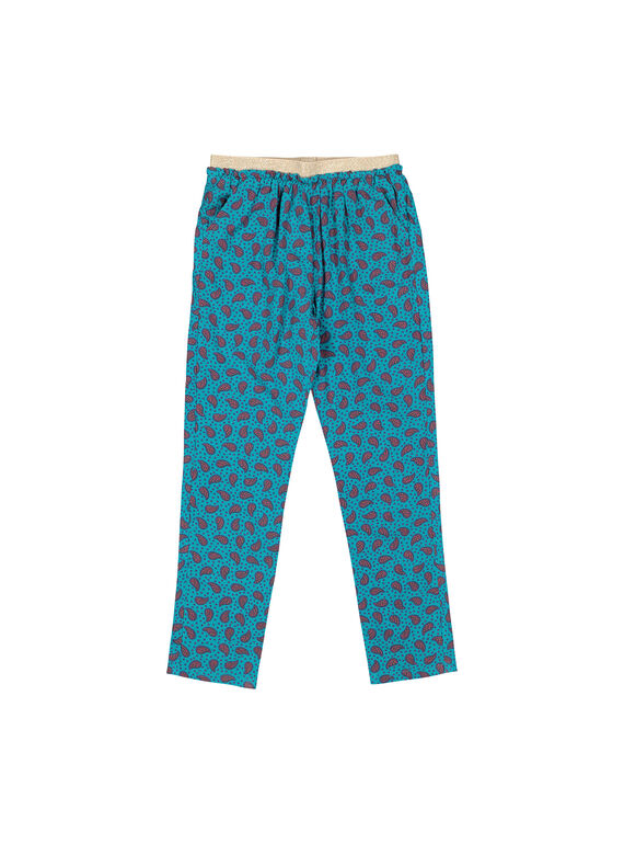 Bedruckte Palazzo-Hose für Mädchen FACAPANT / 19S901D1PAN099