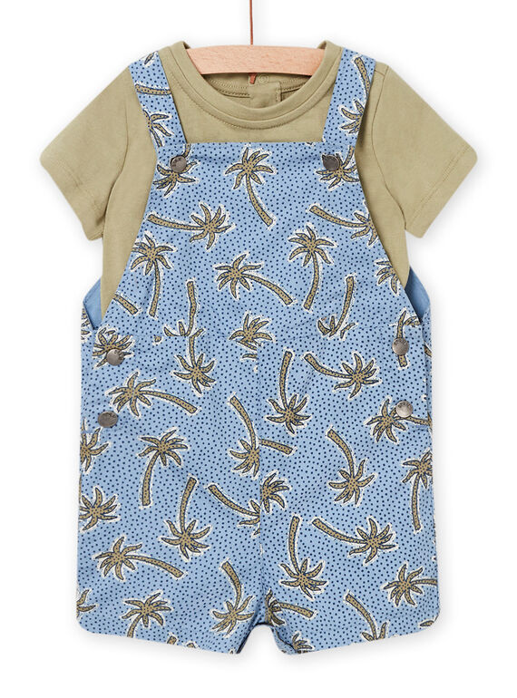 Pistaziengrün-blaues Outfit für Baby Junge NUSANENS / 22SG10S1ENS610