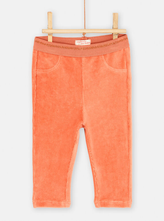 Orangefarbene Cordhose SICOUPAN2 / 23WG09L2PANE406