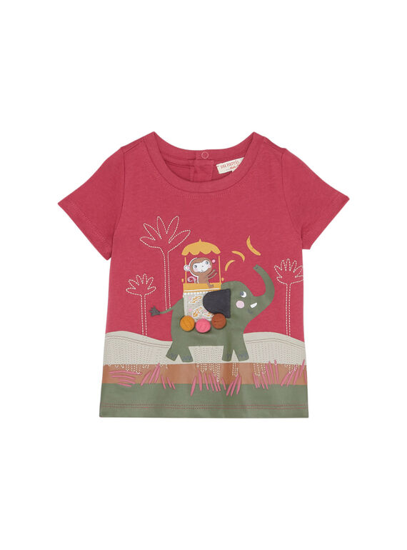 Rosafarbenes kurzärmeliges T-Shirt JUDUTI2 / 20SG10O2TMC312