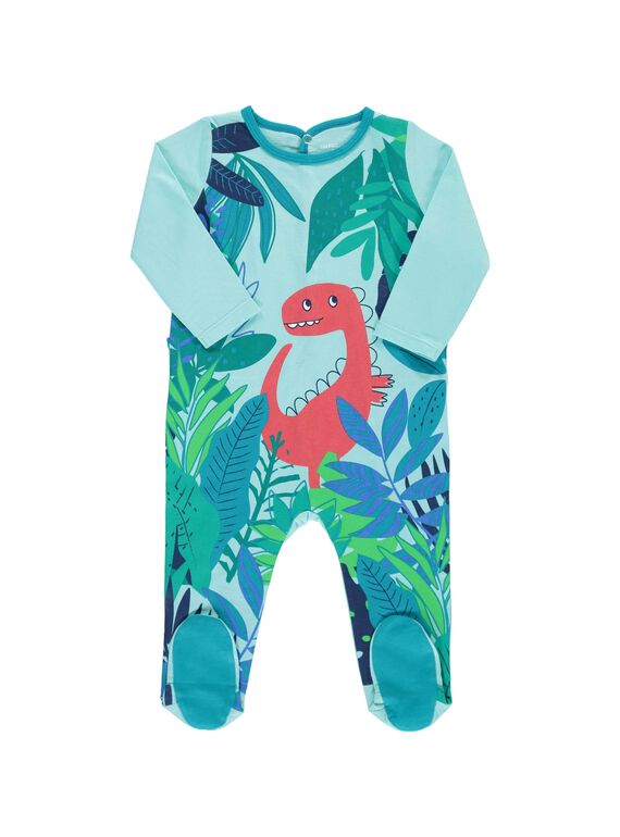 Baby boys' cotton sleepsuit CEGUGREDIN / 18SH1461GRE210