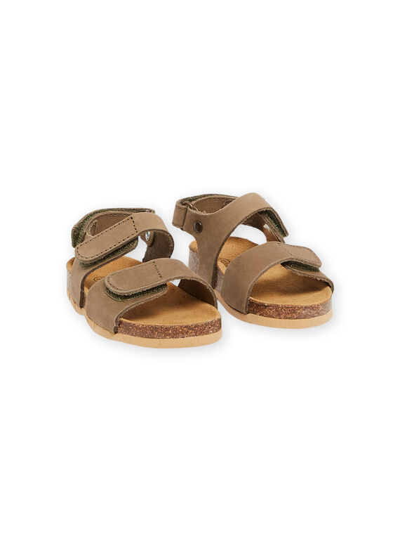 Khaki Ledersandalen RUNUKAKI / 23KK3861SLB604