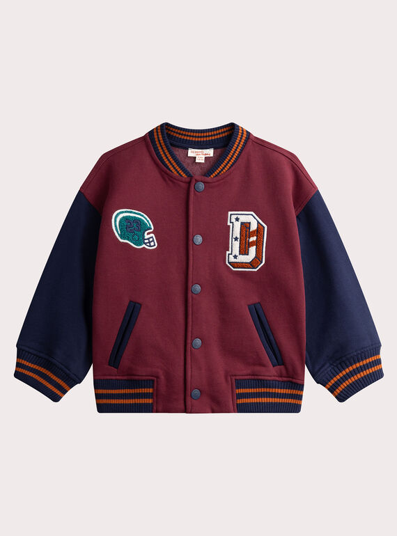 Teddyweste mit Patches für Jungen  VOKOGIL1 / 24W90232GIL503