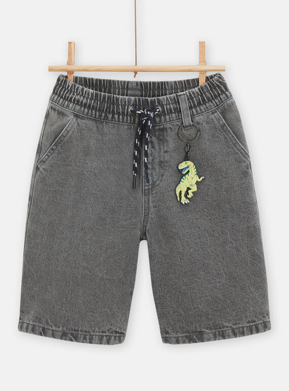 Graue Jungen-Bermuda-Shorts TOCOBER2 / 24S902N1BERK004