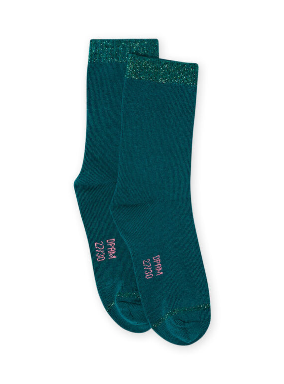 Blaue Socken für Baby-Mädchen MYAJOCHO3 / 21WI0115SOQ714