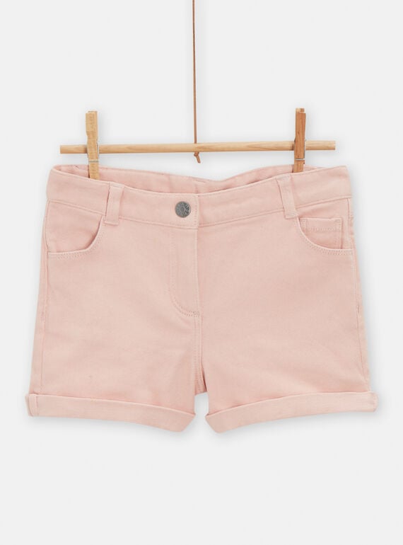 Rosa Jeans-Shorts für Mädchen TAJOSHORT4 / 24S901C1SHOD329