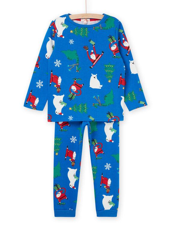 Blauer Weihnachtspyjama PEGOPYJNO2 / 22WH1271PYJC209