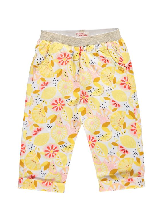 Baby girls' printed trousers CIPIPAN / 18SG09I1PAN099