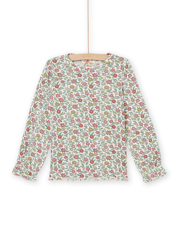 Langärmeliges T-Shirt mit Blumenprint PARHUTEE5 / 22W901Q2TML001