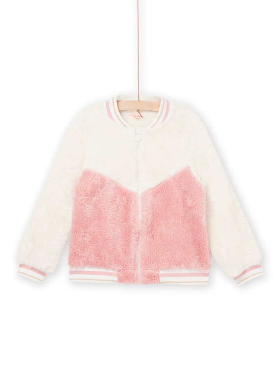 Sherpa-Teddy in Weiß und Rosa PAJOCARF1 / 22W901D6CAR003