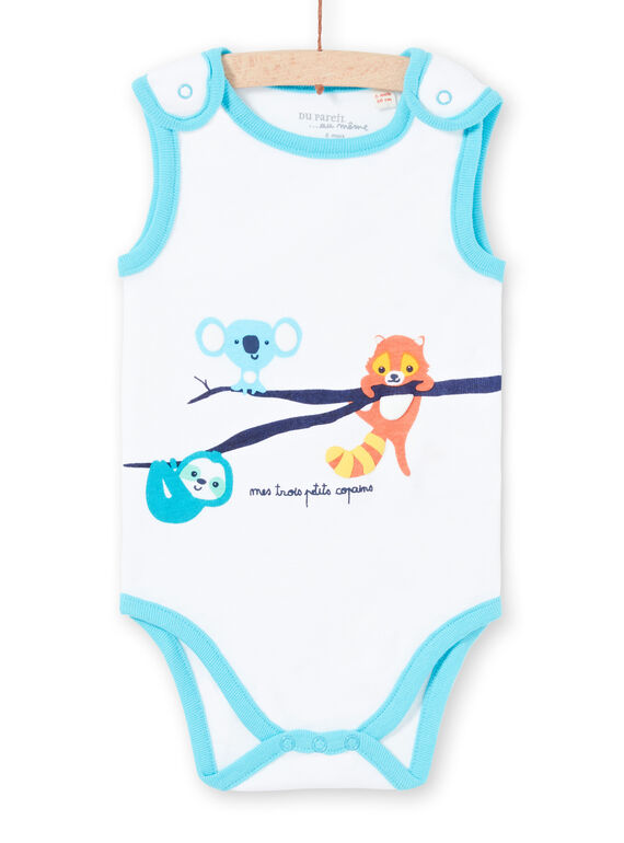 Baby Boy's Tier drucken ärmellose Bodysuit LEGABODAMI / 21SH14G2BDL000