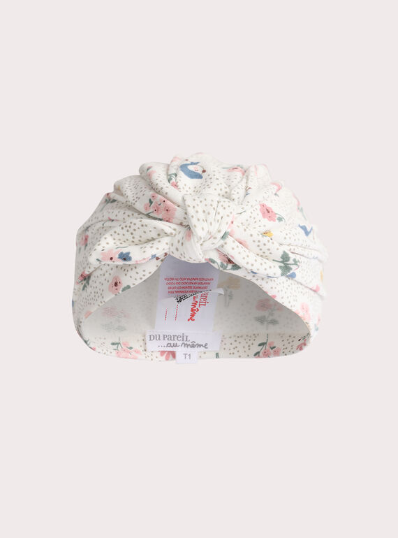 Bedruckter Turban für Baby-Mädchen  VOU1BAN / 24WF40C1CHA001
