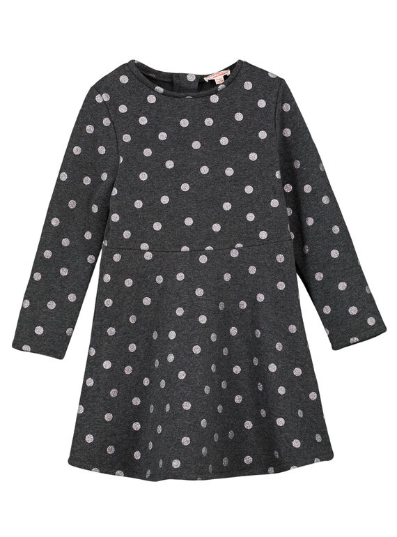 WARMES KLEID im MESH-LOOK MIT KUNSTPELZ GAJOLROB2 / 19W901L4D2F944