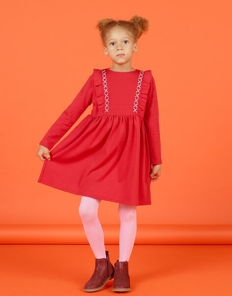 Robe Milano Manches Longues Volants Enfant Fille Robe Enfant Dpam