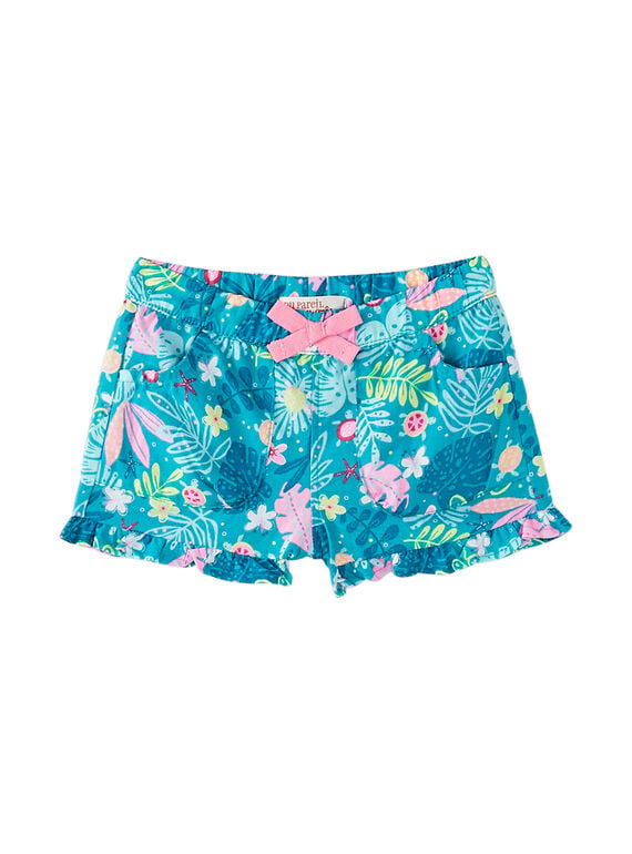 Bedruckte Baby-Shorts für Mädchen JIQUASHO1 / 20SG09R1SHO621