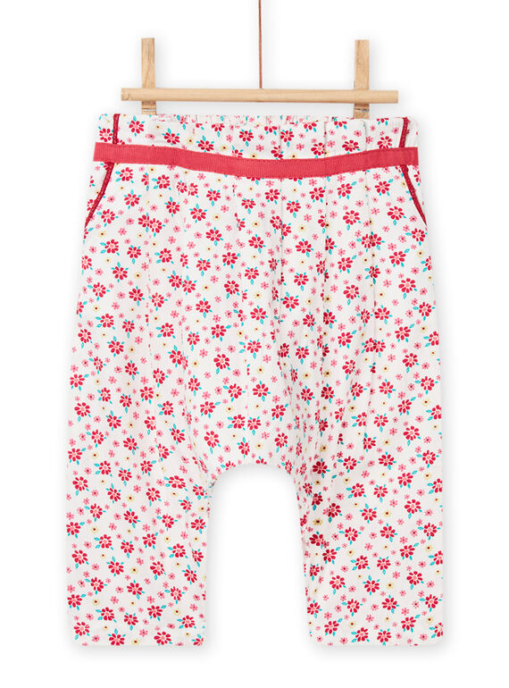 Baby Mädchen Ecru & Rote Hose NIFLAPAN / 22SG09R1PAN001