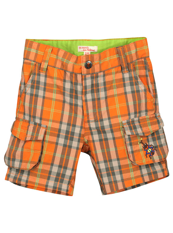 Karierte Bermuda-Shorts für Jungen FOYEBER4 / 19S902M1BERF519