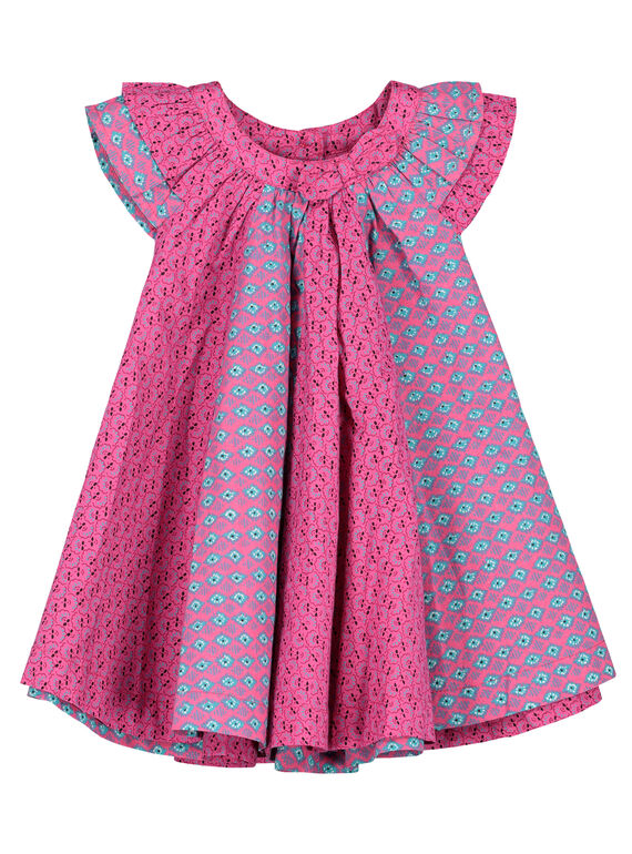 Babykleid aus Popeline für Mädchen FITUROB4 / 19SG09F4ROB712