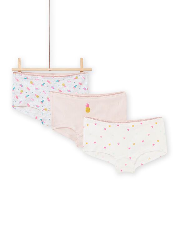 Set aus 3 Fantasie-Shorts für Kind Mädchen NEFAHOTLOV / 22SH11I4SHY001