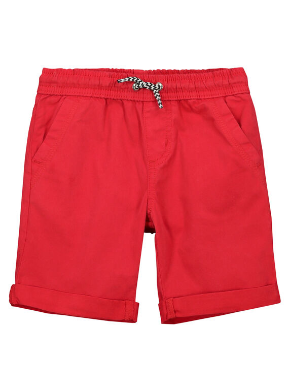 Rote Bermuda-Shorts für Jungen FOJOBERMU4 / 19S902G4D25F505